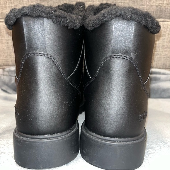 Totes Adjustable Waterproof Winter Boots Black Fleece Lined Velcro Size 11 M - Picture 5 of 7